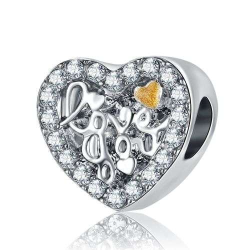 Silver Charm Beads Pendant Fit sterling Bracelet Necklace