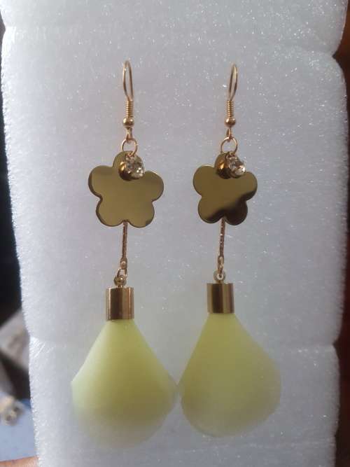Fashion Bohemian Long Dangle Earrings -  Yellow