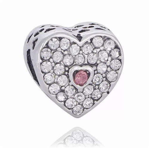 European Silver Charms Bead Pendant Fits Sterling Bracelet Chain