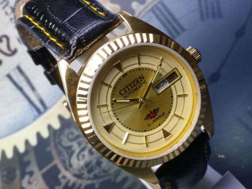 Vintage Citizen 21J Mechanical Automatic Day&Date Movement Mens Wrist Watch