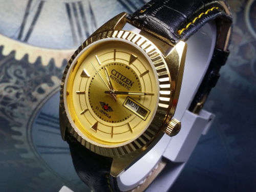 Vintage Citizen 21J Mechanical Automatic Day&Date Movement Mens Wrist Watch