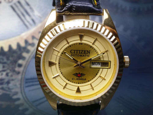 Vintage Citizen 21J Mechanical Automatic Day&Date Movement Mens Wrist Watch