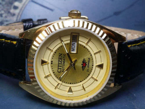 Vintage Citizen 21J Mechanical Automatic Day&Date Movement Mens Wrist Watch