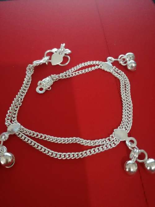 Fashion Jewelry Silver Plated Payal double layer Elegant Ankle