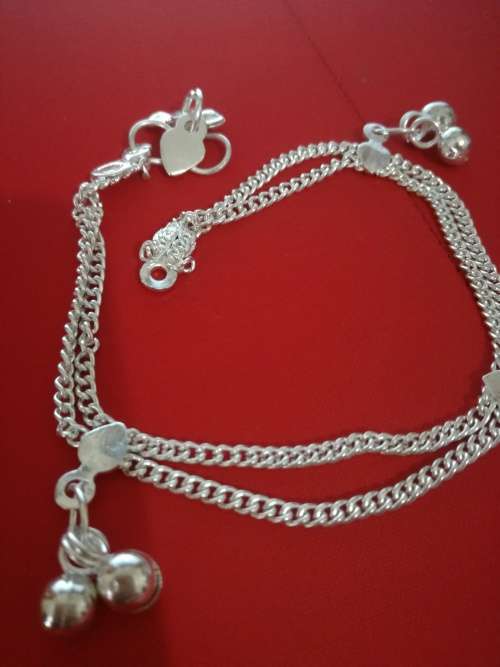Fashion Jewelry Silver Plated Payal double layer Elegant Ankle