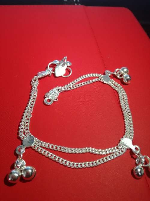 Fashion Jewelry Silver Plated Payal double layer Elegant Ankle