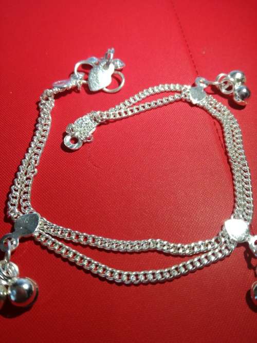 Fashion Jewelry Silver Plated Payal double layer Elegant Ankle