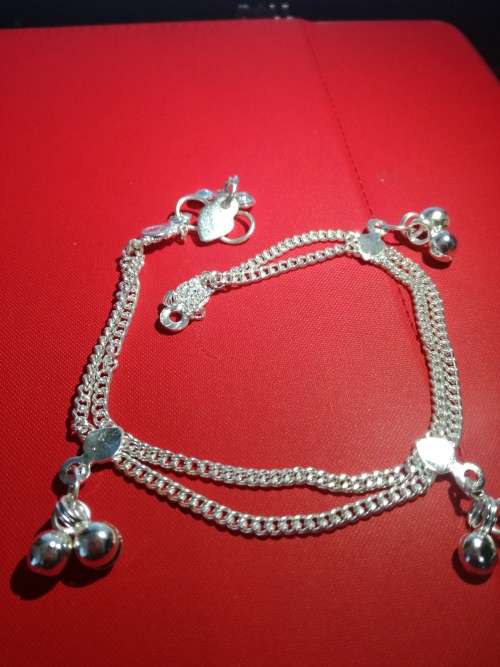 Fashion Jewelry Silver Plated Payal double layer Elegant Ankle