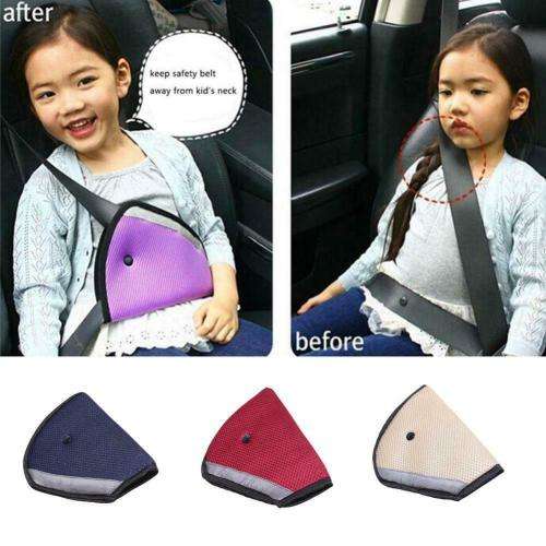 Children Safety Cover Harness Strap Adjust Pad Baby Kid For Car Seat Belt - Blue