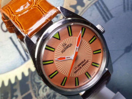 Vintage ROAMER Swiss Made Mechanical Handwinding Movement Mens Wrist Watch