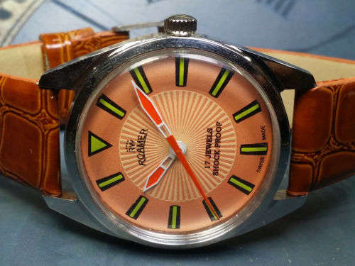 Vintage ROAMER Swiss Made Mechanical Handwinding Movement Mens Wrist Watch