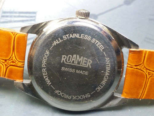 Vintage ROAMER Swiss Made Mechanical Handwinding Movement Mens Wrist Watch