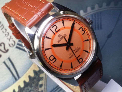 Vintage ROAMER Swiss Made Mechanical Handwinding Movement Mens  Watch - Ref16