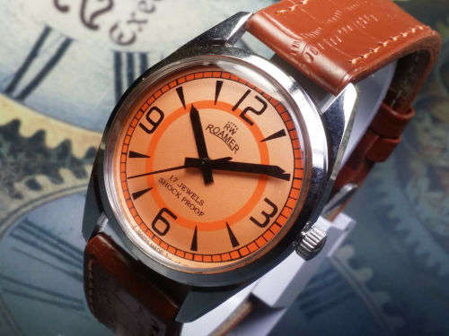 Vintage ROAMER Swiss Made Mechanical Handwinding Movement Mens  Watch - Ref16