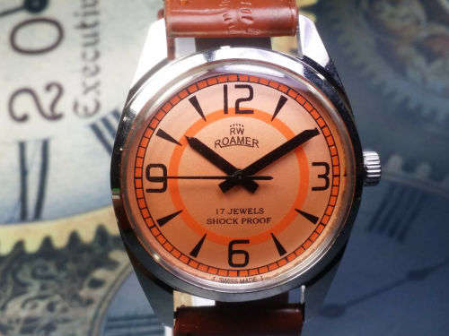 Vintage ROAMER Swiss Made Mechanical Handwinding Movement Mens  Watch - Ref16