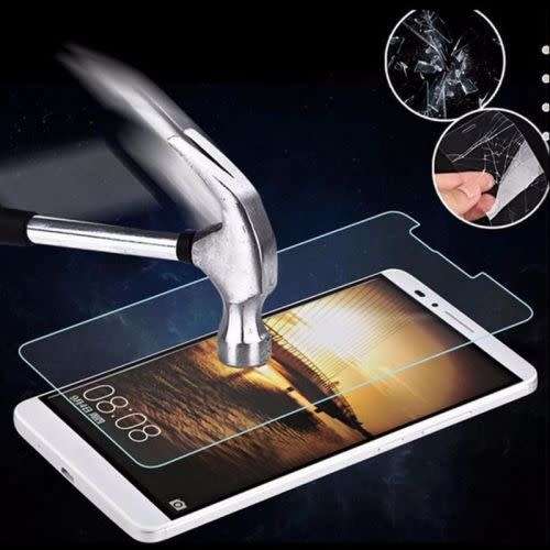 HUAWEI MATE 9 and TEMPERED GLASS Shockproof Hybrid Case Armor Cover - GRAY