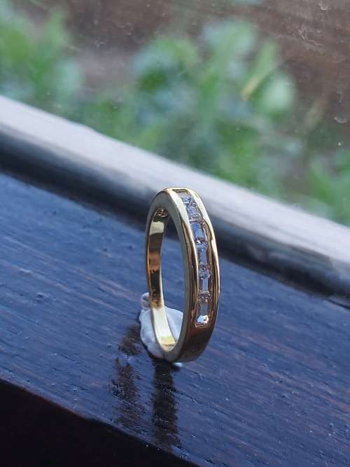 18k Yellow Gold filled  - 18K Gold Bonded  ring Size 7
