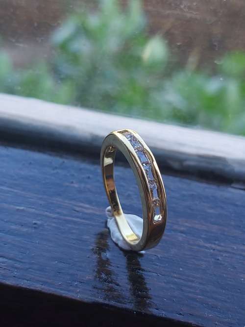 18k Yellow Gold filled  - 18K Gold Bonded  ring Size 7