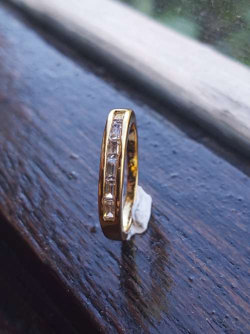 18k Yellow Gold filled  - 18K Gold Bonded  ring Size 7