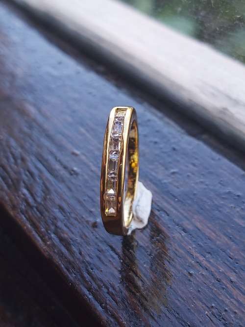18k Yellow Gold filled  - 18K Gold Bonded  ring Size 7