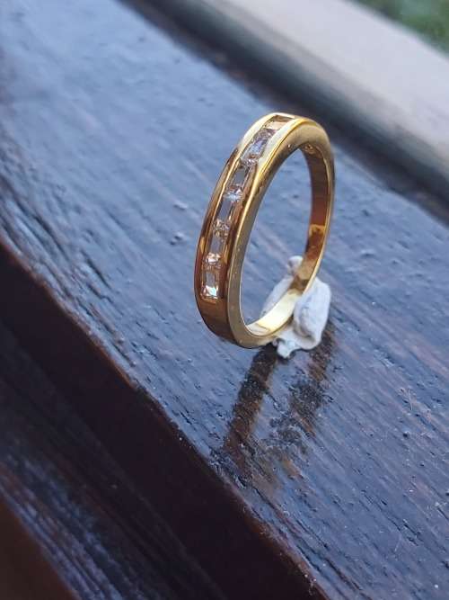 18k Yellow Gold filled  - 18K Gold Bonded  ring Size 7