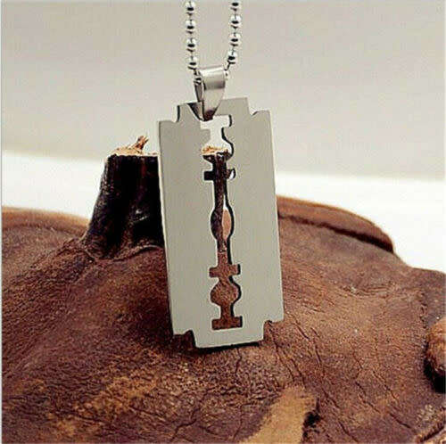 Retail Price R 850 / Genuine Stainless Steel Blade Necklace Silver Color