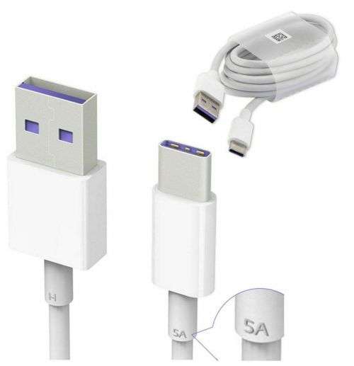 5A Type C USB-C 1M Super Charge Fast Data Cable for Huawei P20 P30 Pro Mate
