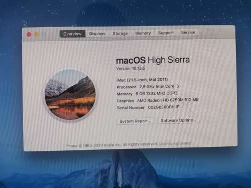 iMac mid 2011 i5 in clean condition 21.5inch