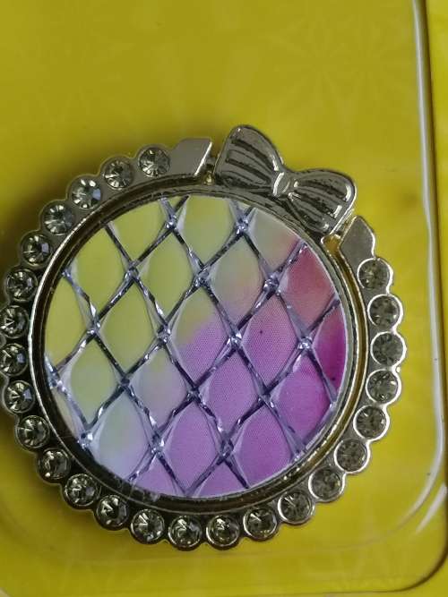 Universal Mobile Phone Ring Stent - Yellow & Pink Mermaids Tail