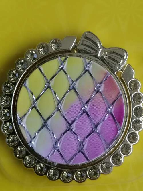 Universal Mobile Phone Ring Stent - Yellow & Pink Mermaids Tail