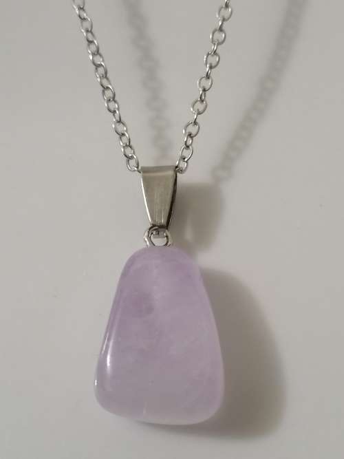 Brazil Natural Amethyst Trapezoid Necklace