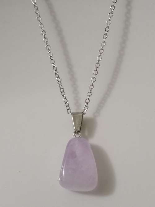 Brazil Natural Amethyst Trapezoid Necklace