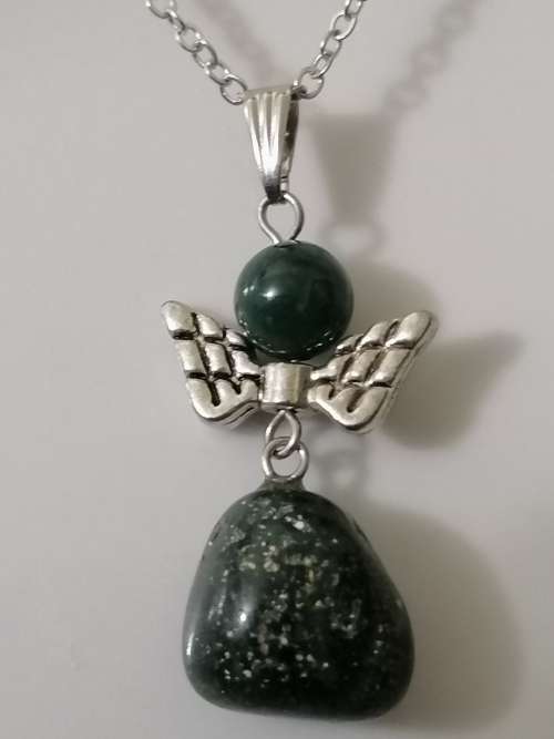 Natural Indian Agate Freeform Gemstone Necklace