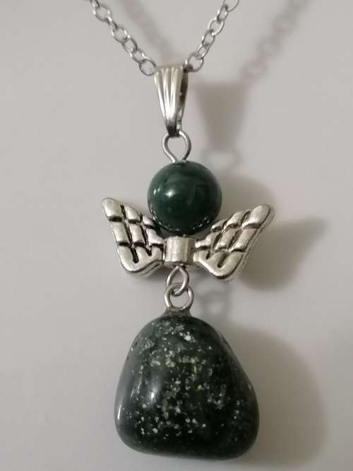 Natural Indian Agate Freeform Gemstone Necklace