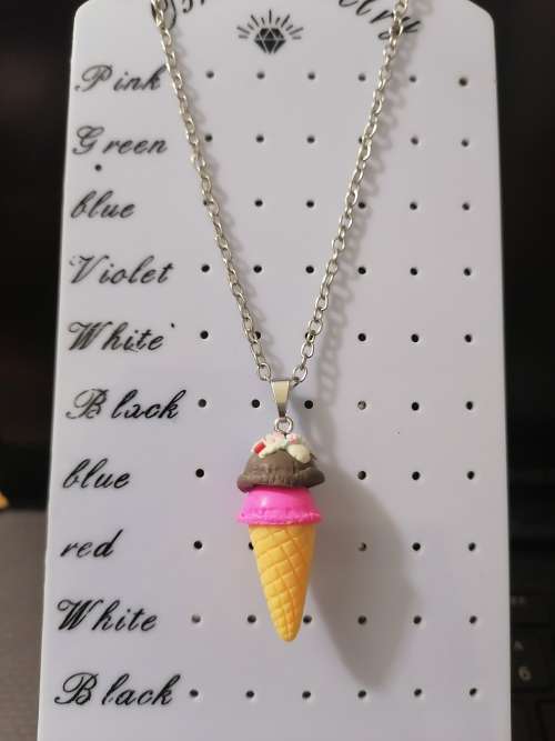 3D Ice cream Resin Charms Necklace by SarAbi Collection