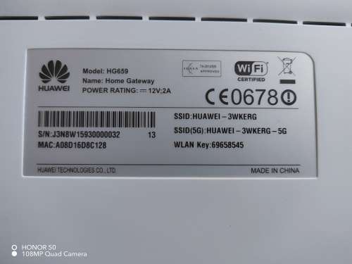 Huawei HG659 VDSL Home Gateway
