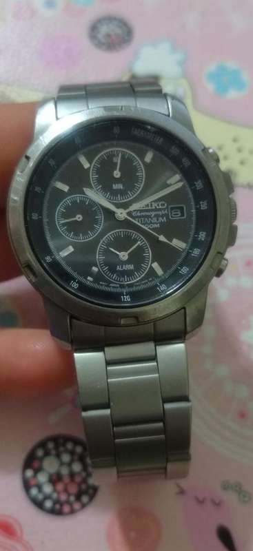 SEIKO Chronograph Titanium 100M - Model 7T62 - OBEO
