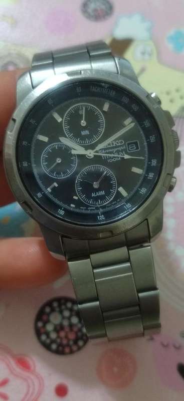 SEIKO Chronograph Titanium 100M - Model 7T62 - OBEO