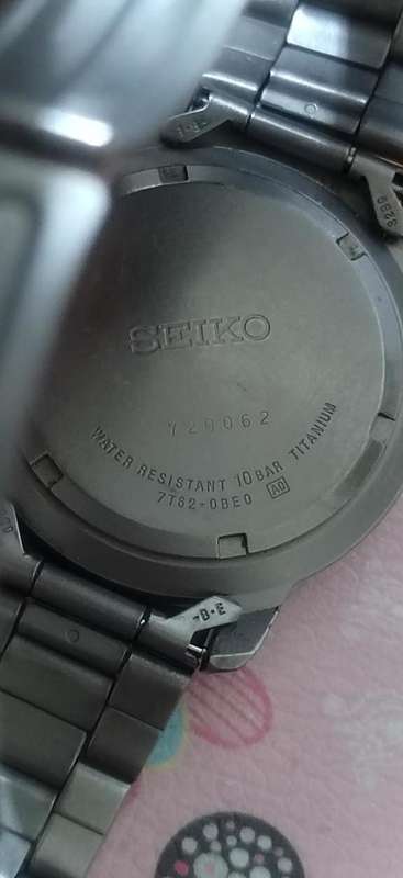 SEIKO Chronograph Titanium 100M - Model 7T62 - OBEO