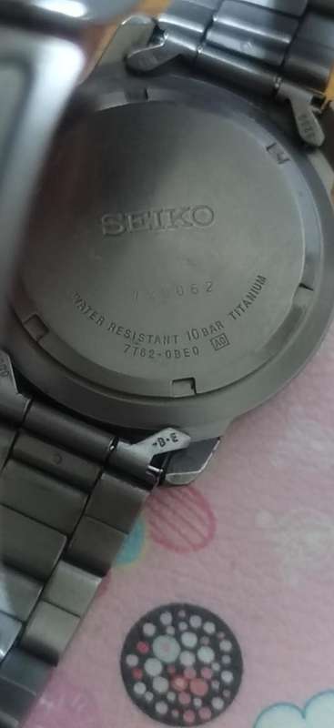SEIKO Chronograph Titanium 100M - Model 7T62 - OBEO