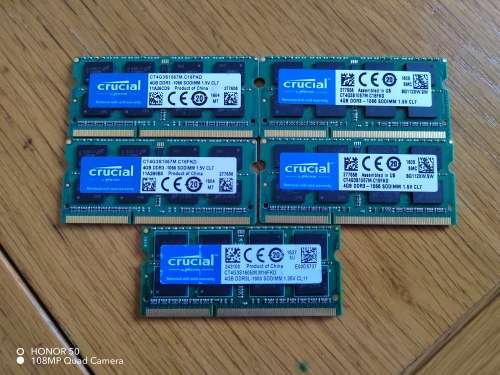 Crucial 4GB DDR3-1600 SODIMM 1.5V CL11