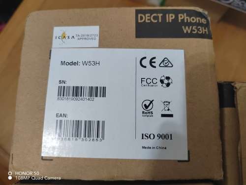 Yealink W53H cordless IP DECT handset