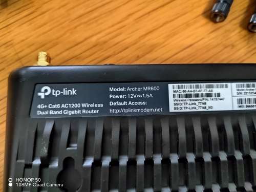 TP-LINK TL-MR6400 4G LTe router - It take a sim card