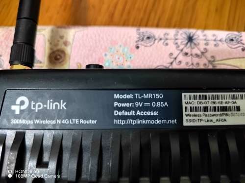 TP-LINK TL-MR150 4G LTe router - It take a sim card