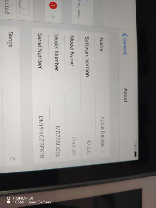 IPAD AIR - 16GIG - WHITE - WIFI ONLY, NEVER BEEN REPAIRED