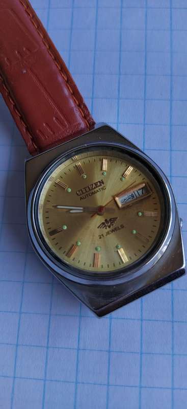 Vintage Citizen 21J Mechanical Automatic Day&Date Movement Mens Wrist Watch
