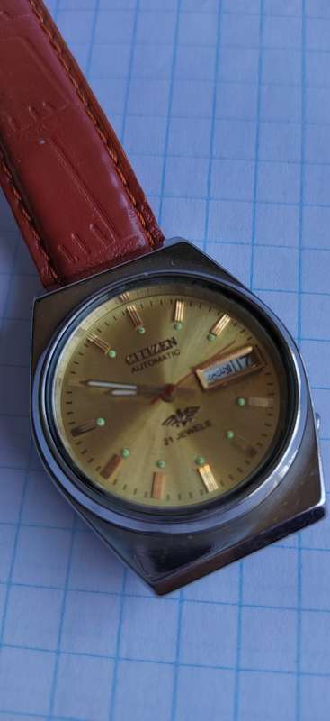 Vintage Citizen 21J Mechanical Automatic Day&Date Movement Mens Wrist Watch