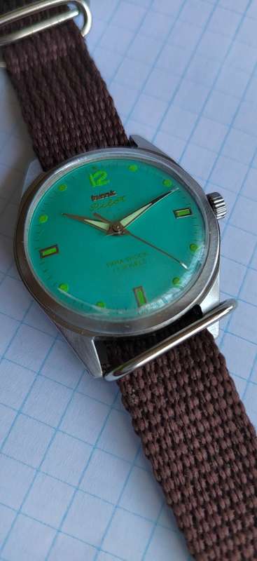 Vintage HMT PILOT 17J Mechanical Automatic Movement Mens Wrist Watch