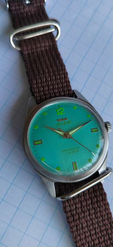 Vintage HMT PILOT 17J Mechanical Automatic Movement Mens Wrist Watch