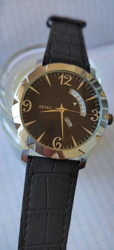 WRIST WATCH QUARTZ BATTERY DAY DATE GENTS MEN WRIST WATCH JAPAN